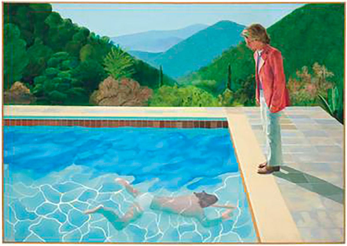 Portrait of an Artist (Pool with Two Figures)--David Hockney