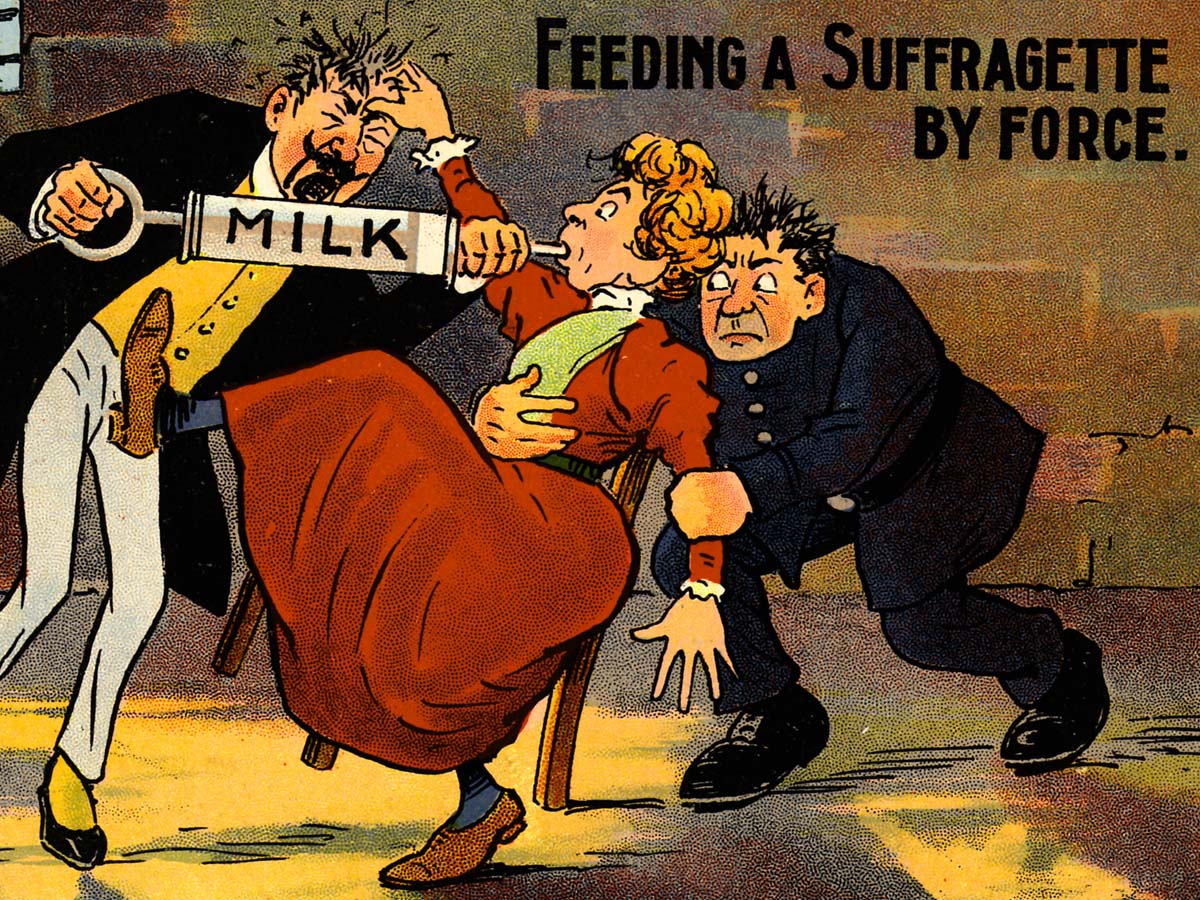 Cartoon Force Feeding Comic