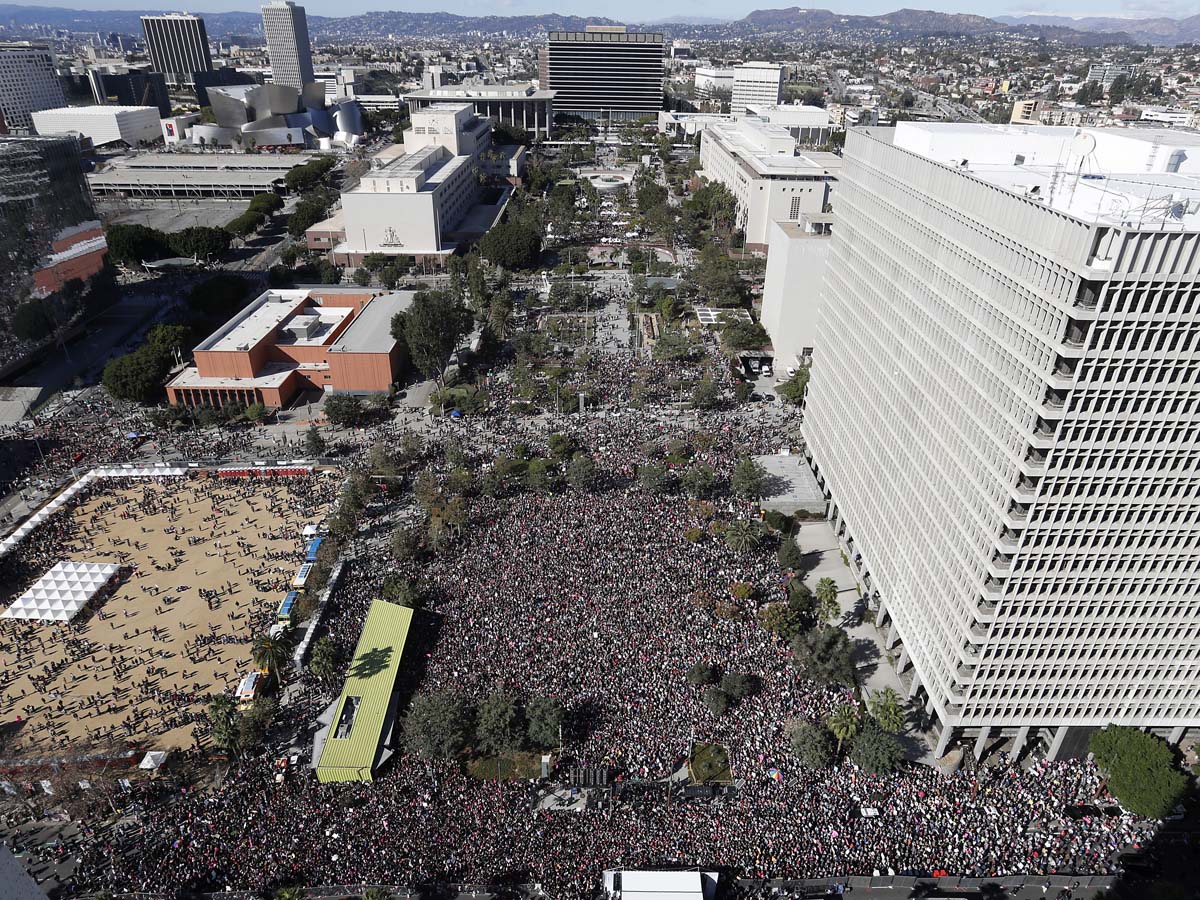 LA's Massive Women's March Crowds