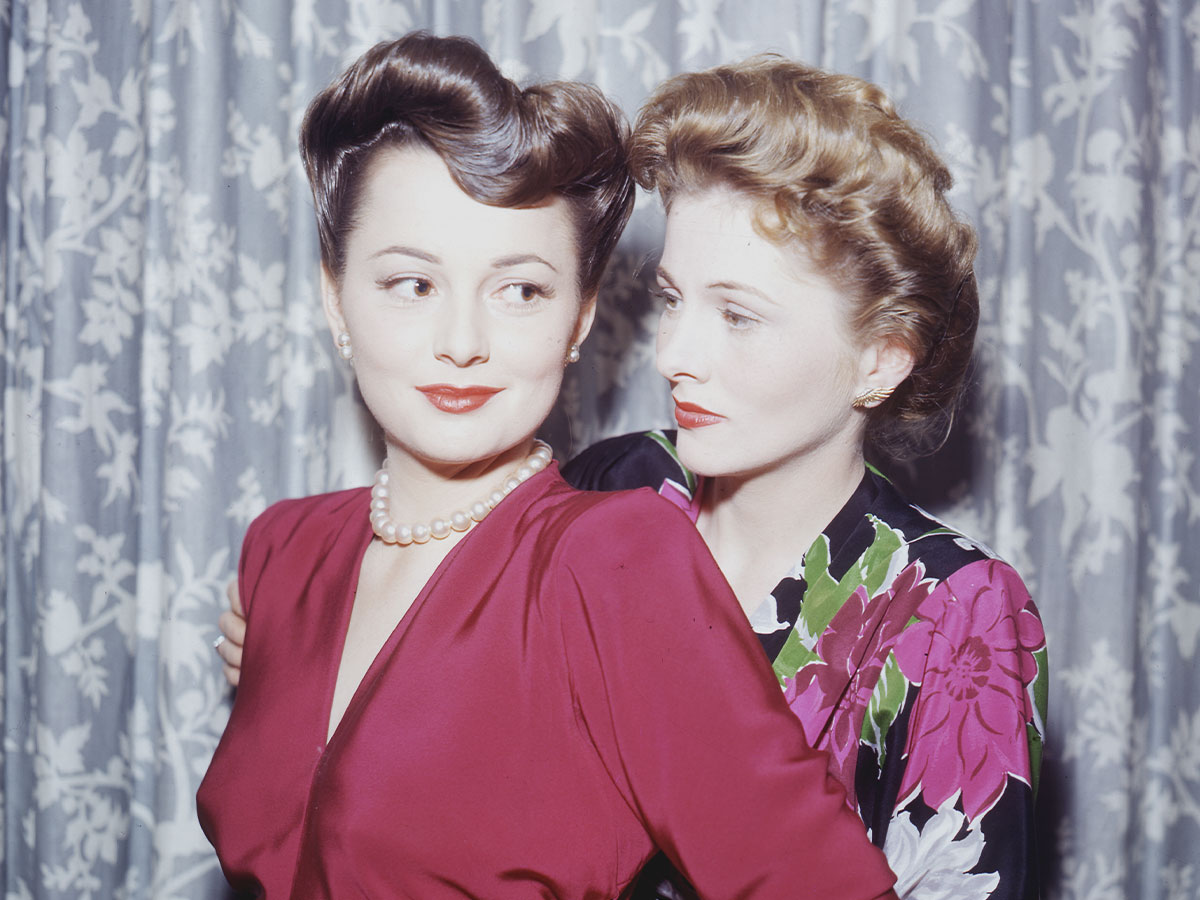 Olivia de Havilland and Joan Fontaine