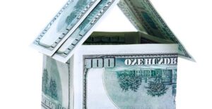 Paper house made of money