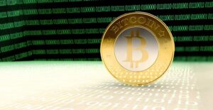 Image of a physical bitcoin