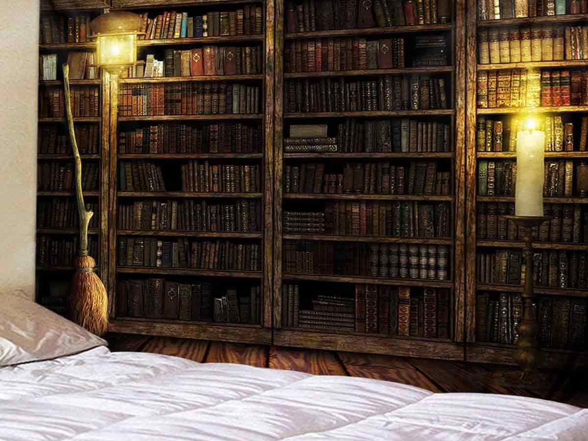Bookcase Wallpaper