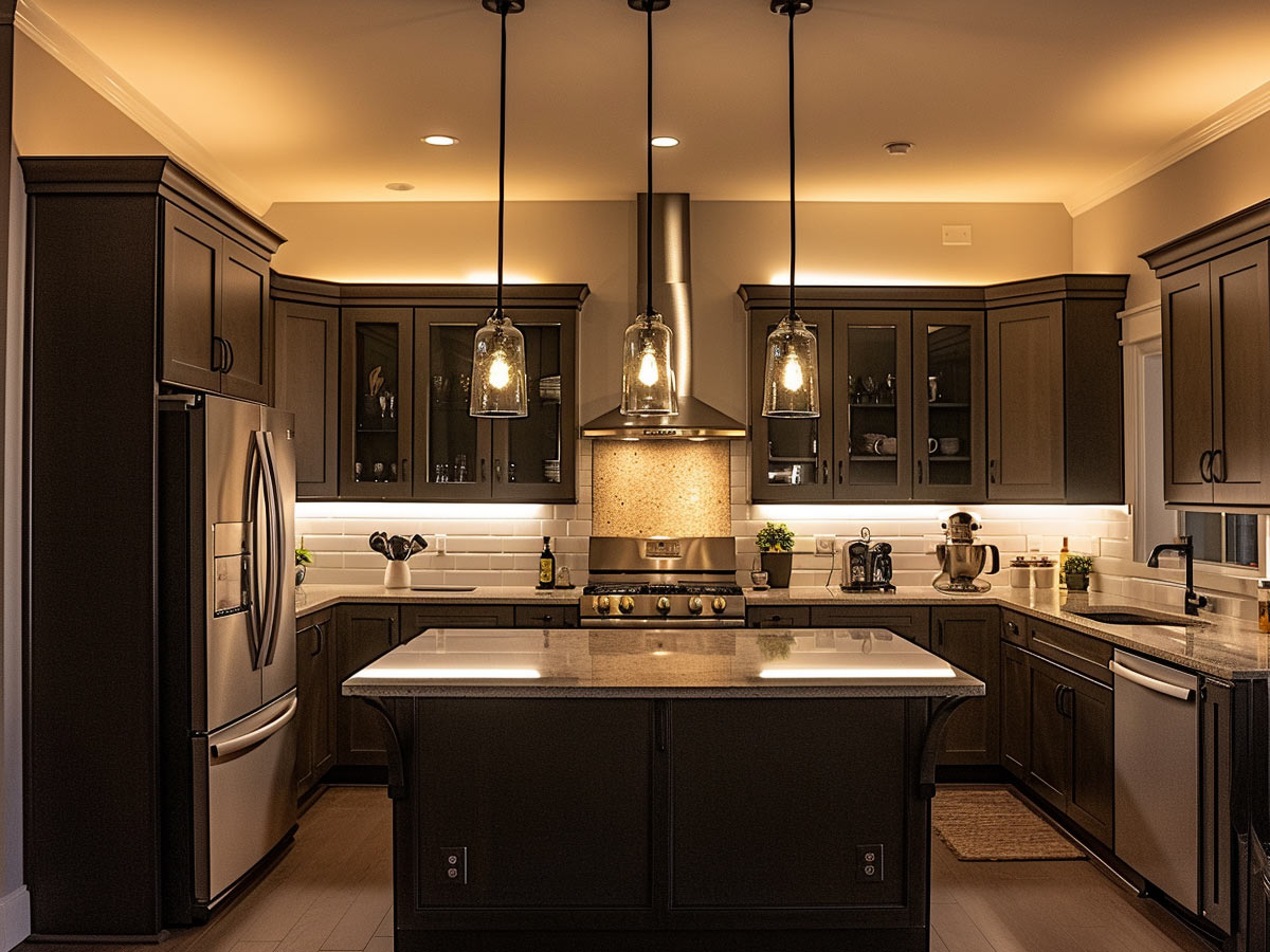 Overhead Cabinet Rope Lights