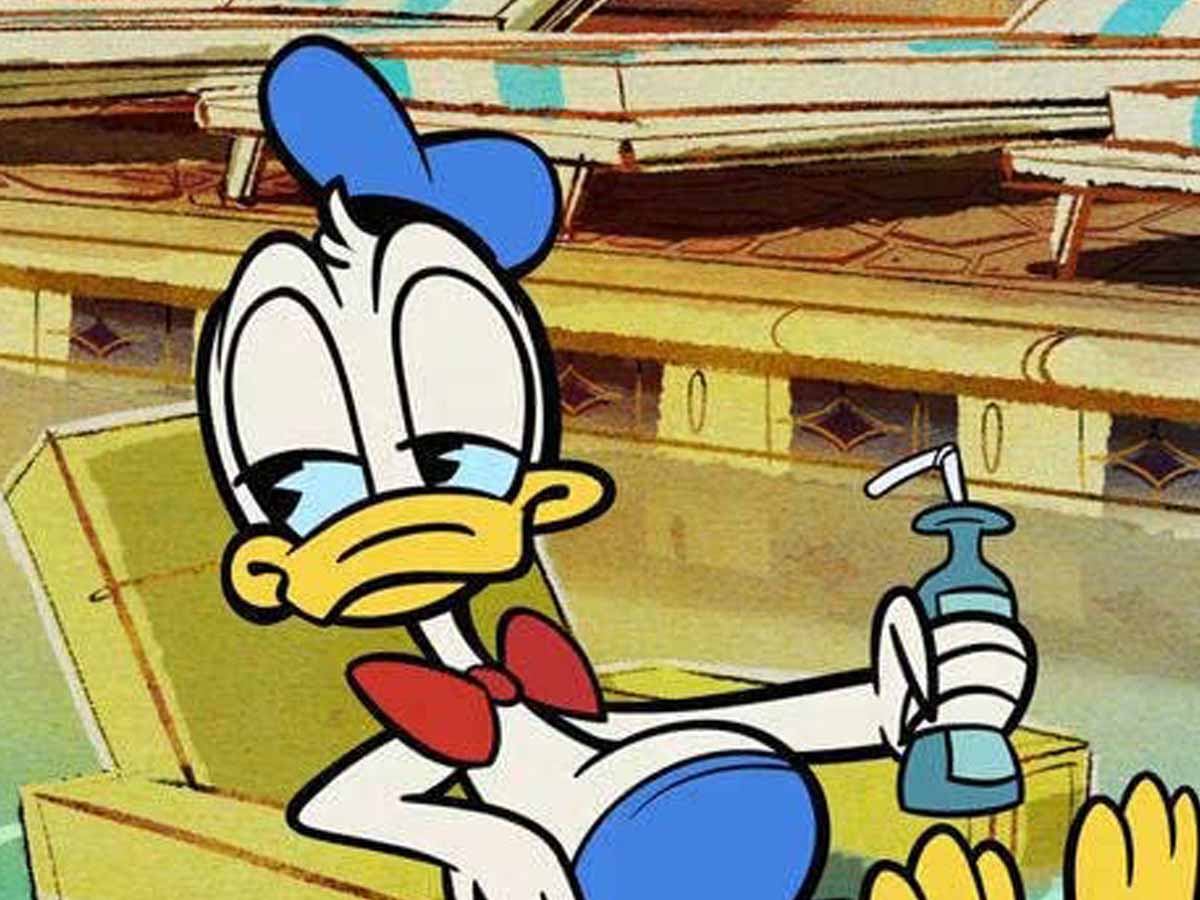 Donald Duck only wears pants in the swimming pool.