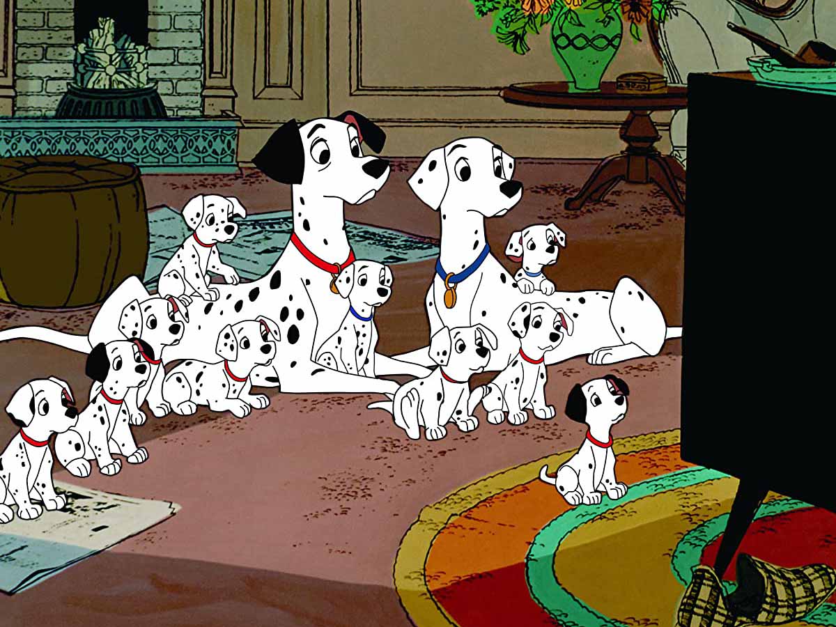 Each Dalmatian in 101 Dalmatians was animated with exactly 32 spots.