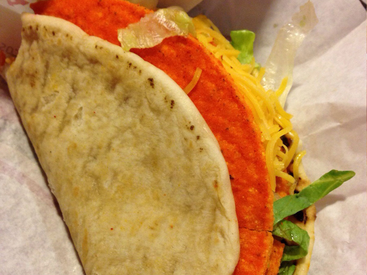 Taco Bell – Cheesy Gordita Crunch with Doritos Shell
