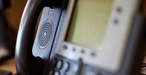 landline phone and answering machine