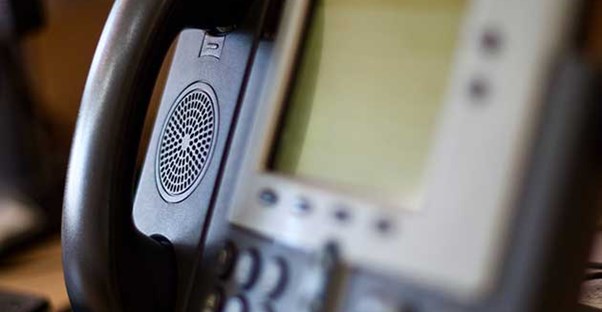 landline phone and answering machine
