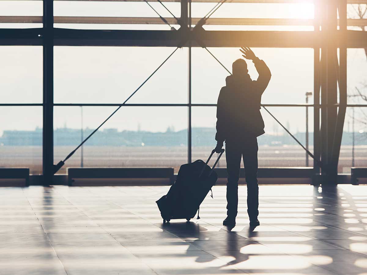 Saying Goodbye at the Airport Gate