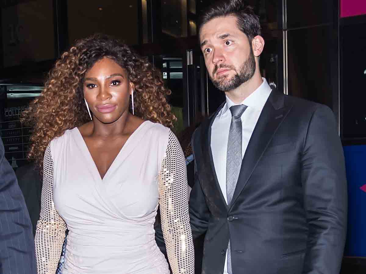 Serena Williams and Alexia Ohanian