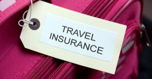 Luggage Tag That Reads Travel Insurance