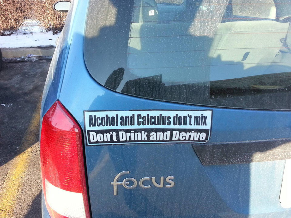 This Bumper Sticker Doesn't Add Up