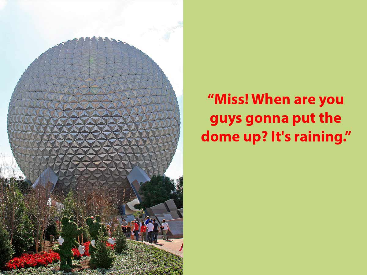 Rain at Disneyworld