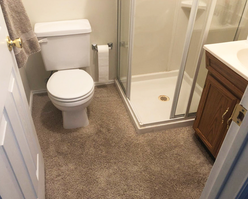 4. Baños con Moqueta