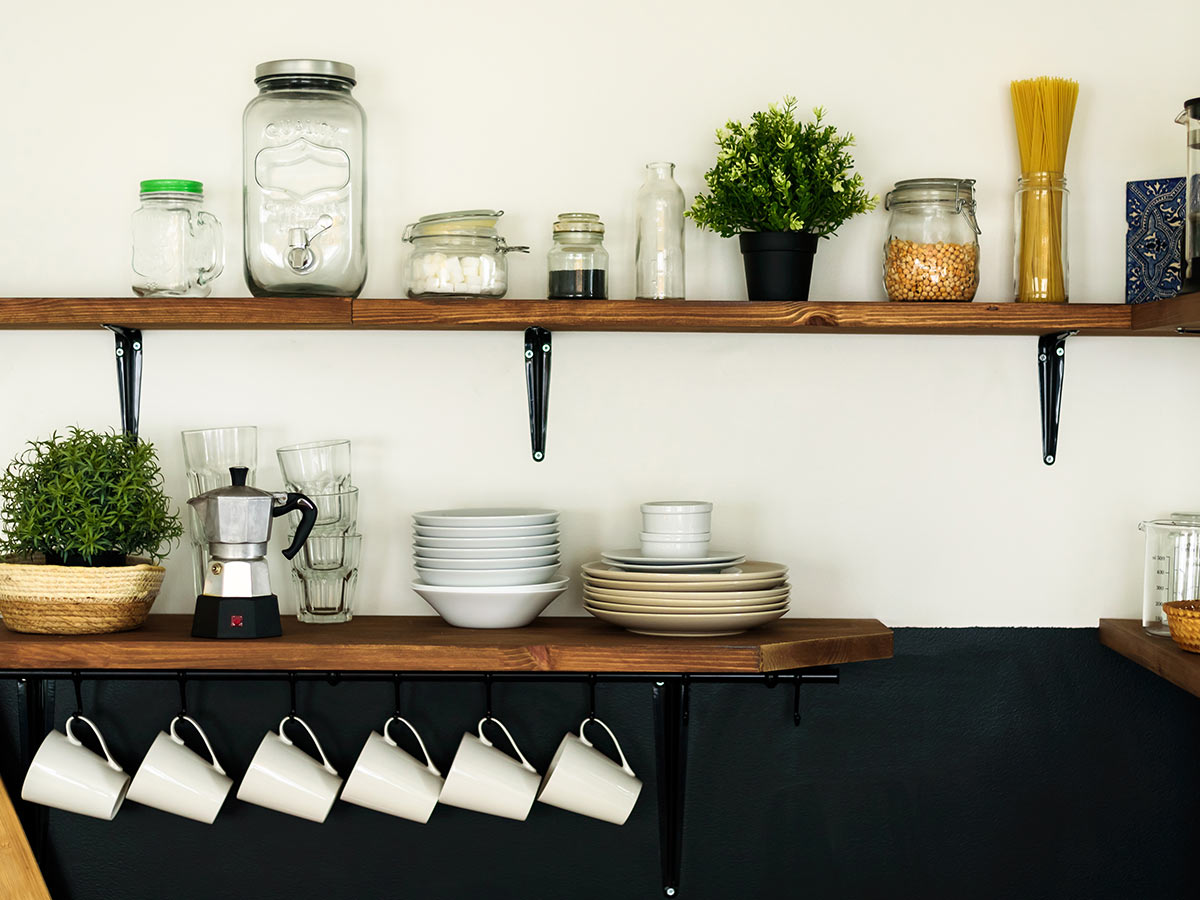 16. Estantería de Cocina Abierta