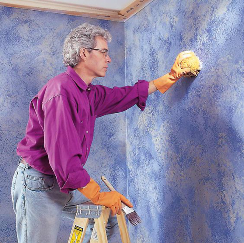 26. Paredes Pintadas con Esponja