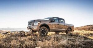 a brand new nissan titan full size truck