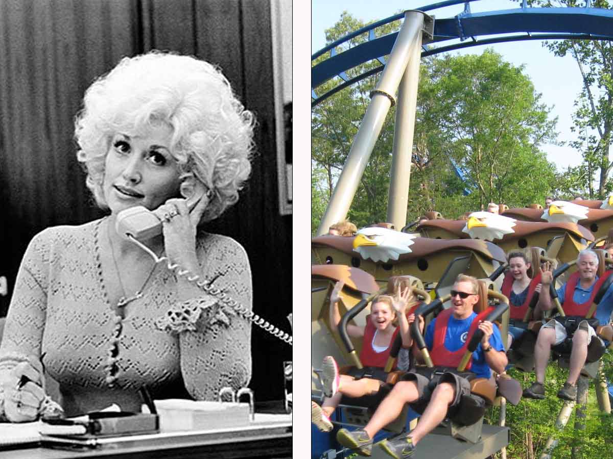 She doesn't like the rides at Dollywood.