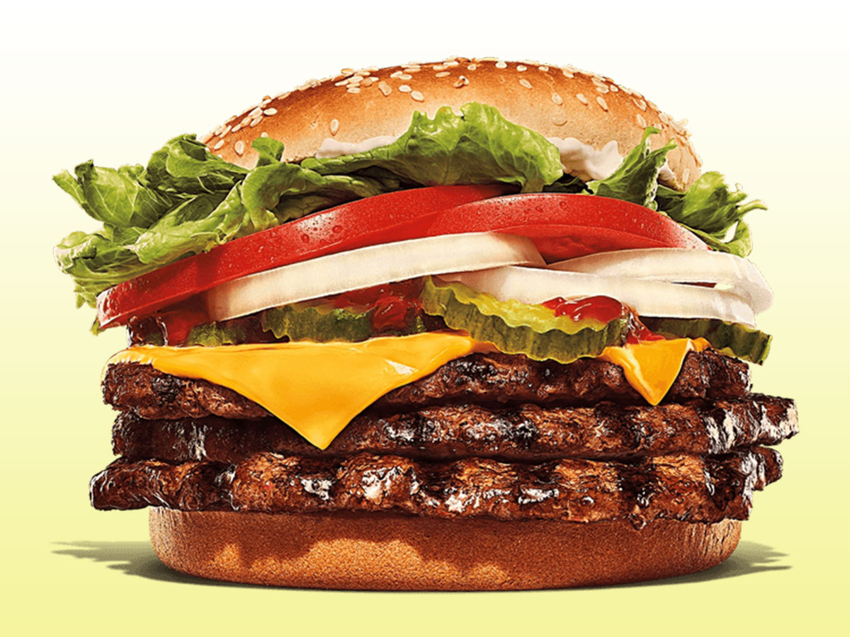Burger King Triple Whopper with Cheese