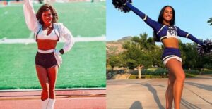 Cheerleader then and now