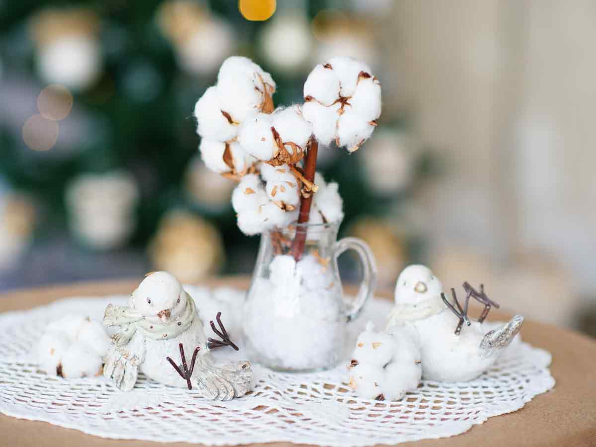 Cotton Stem Decor