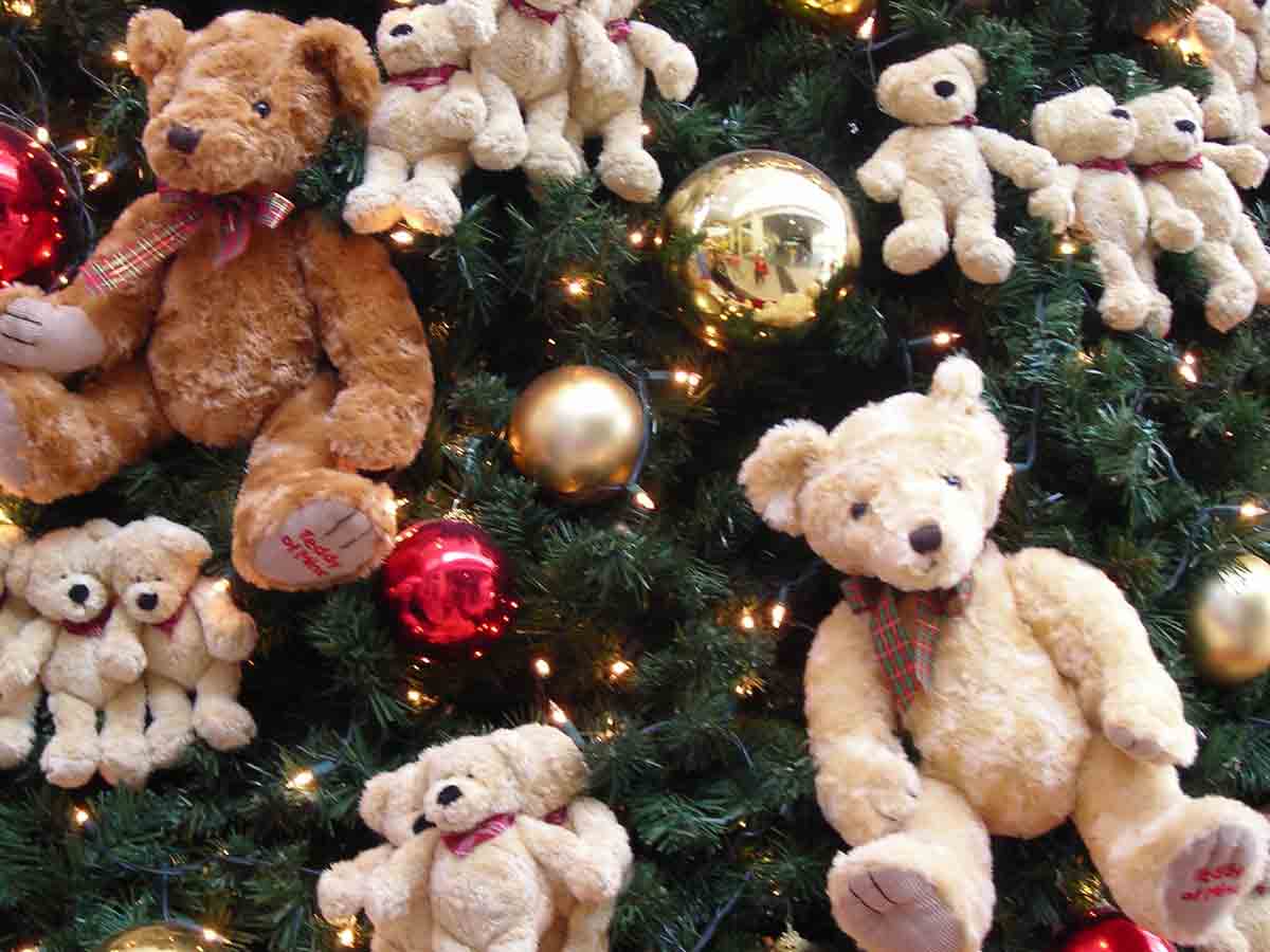 Stuffed Animals in the Tree
