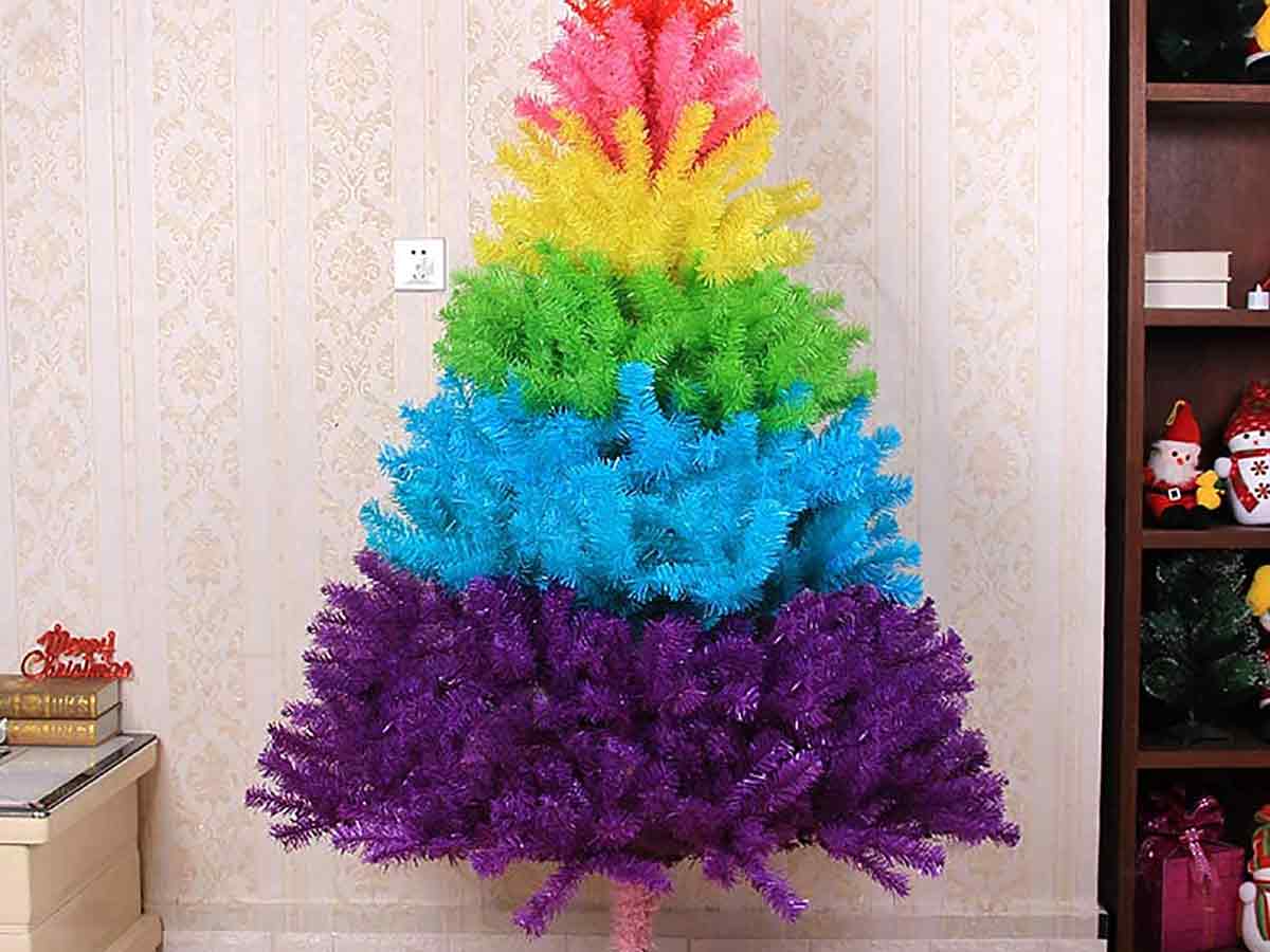 Colored Christmas Trees