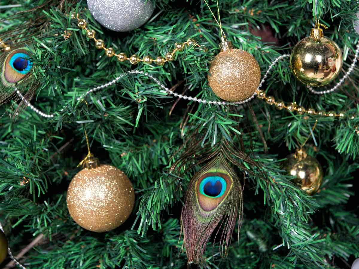 Peacock Christmas Ornaments
