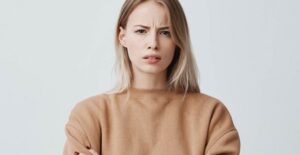 angry woman and man