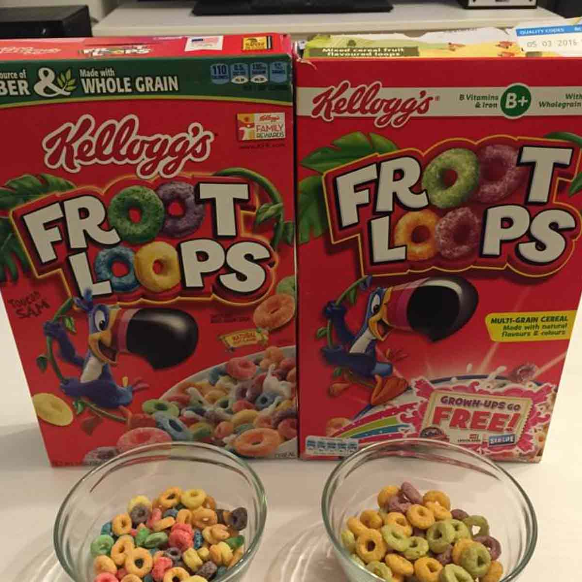 American Froot Loops vs. British Froot Loops
