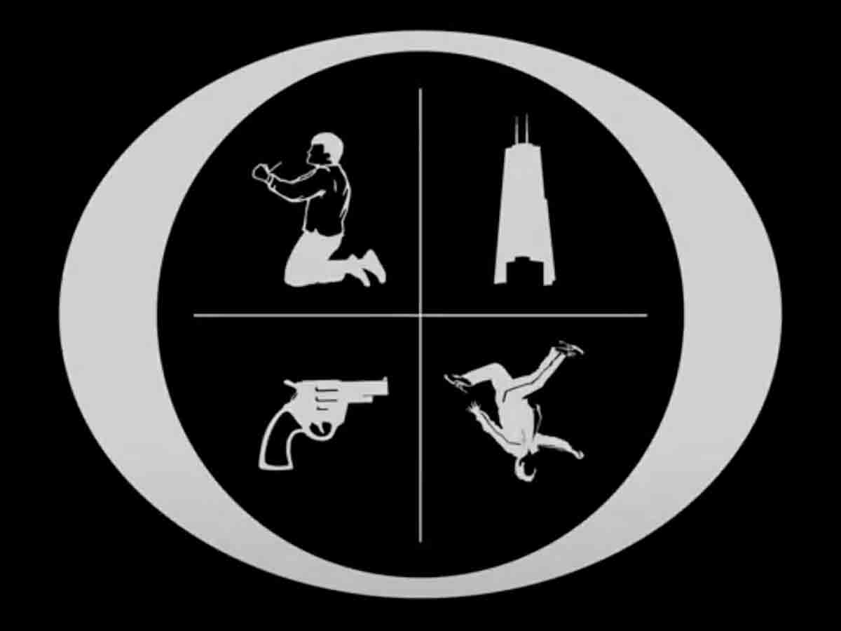 The title cards are designed to foreshadow the episode.