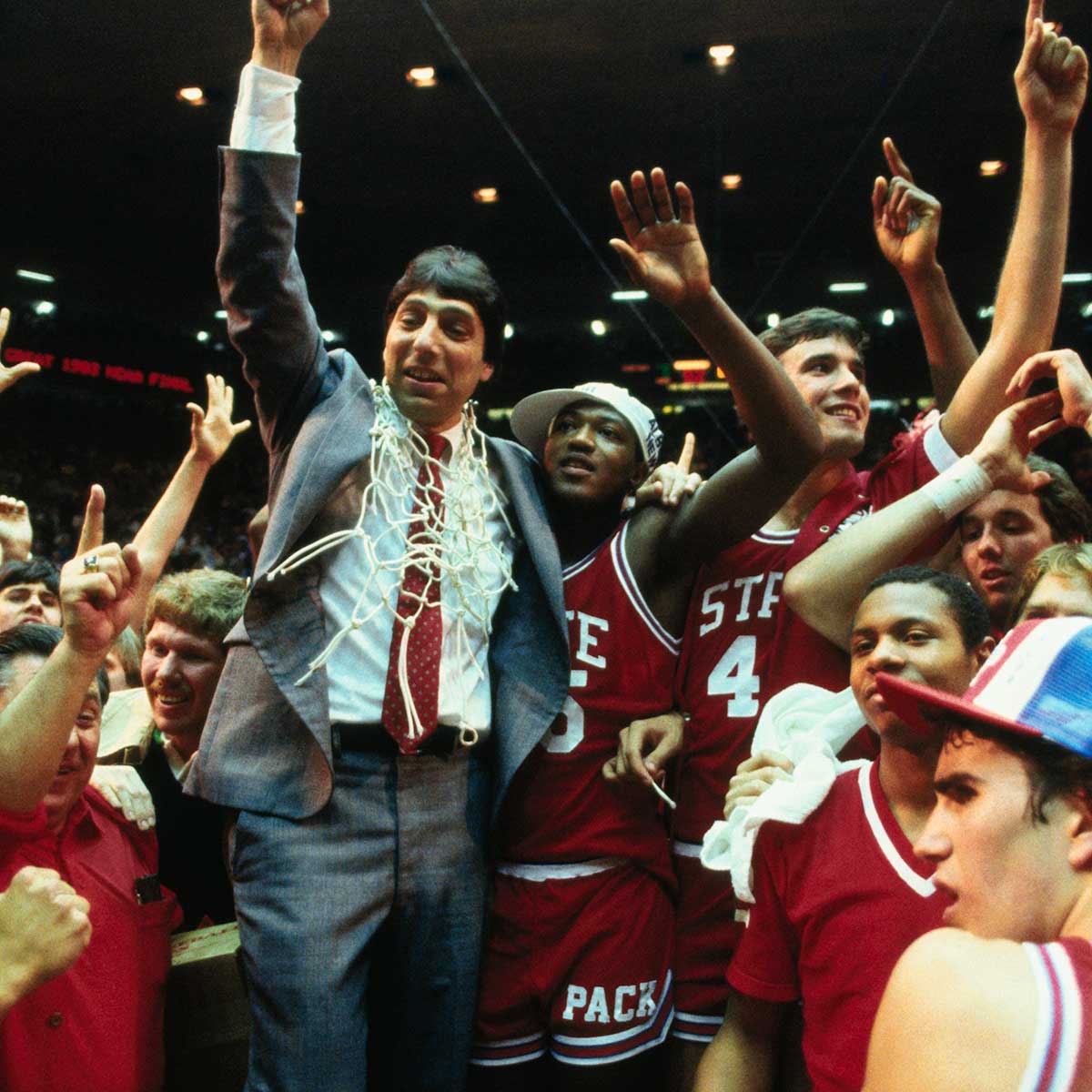3. N.C. State 54, Houston 52 – 1983 Championship Game
