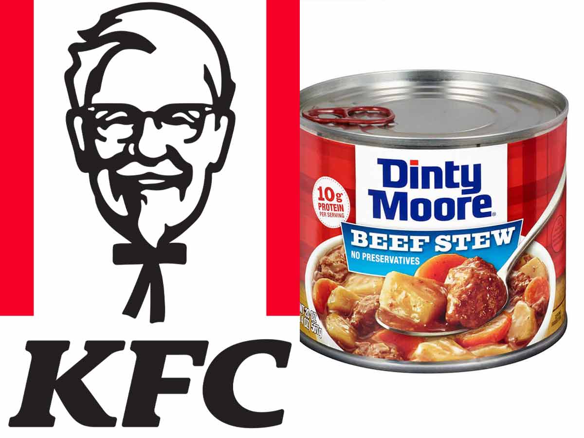 The show used a lot of KFC and Dinty Moore stew.