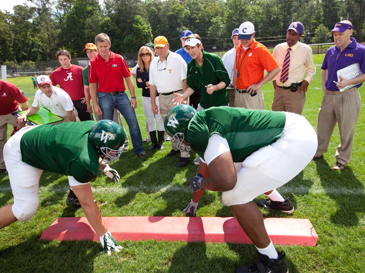 Oher Really Did Lift Up a Trash-Talking Opponent