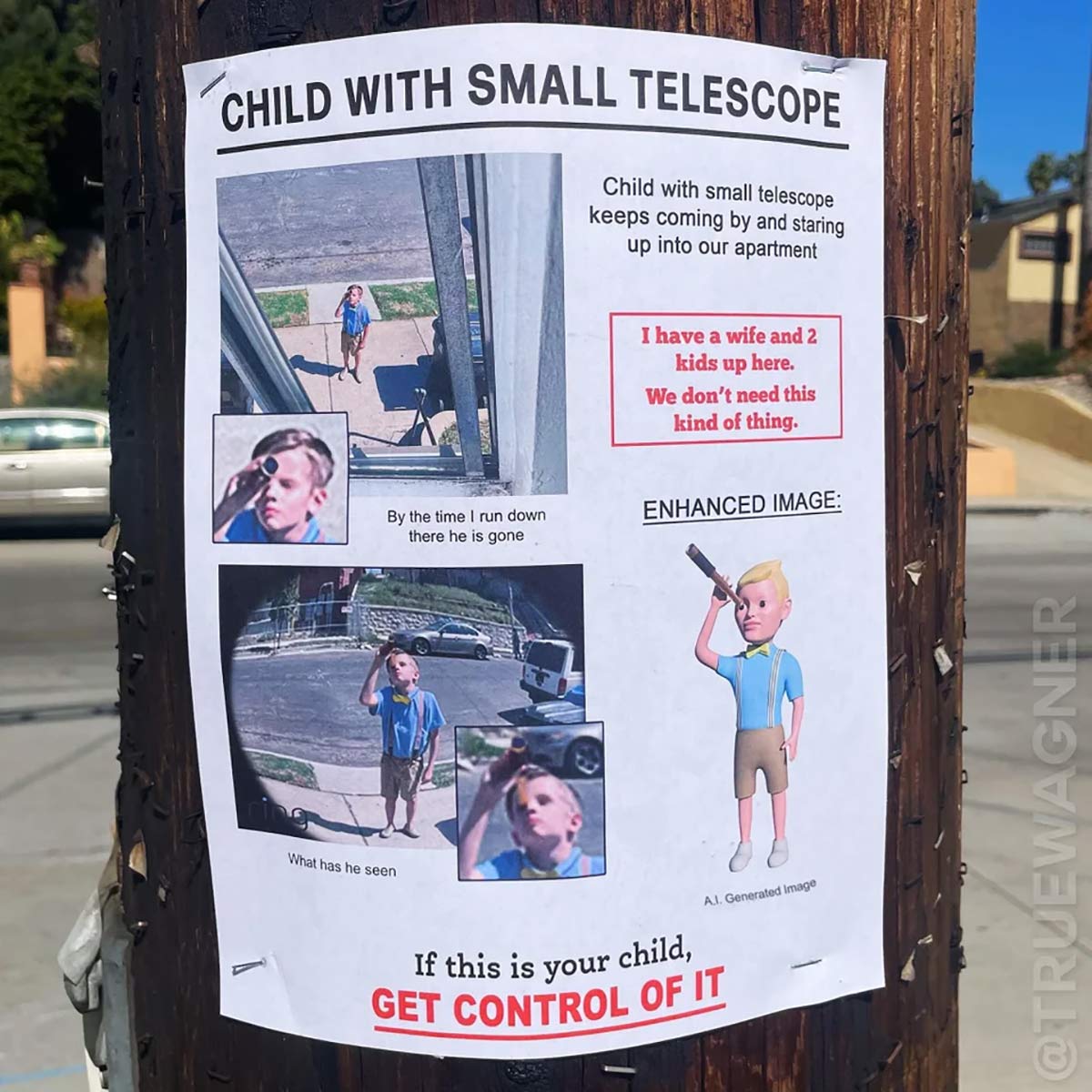 Wanted: Child Lookie-Loo