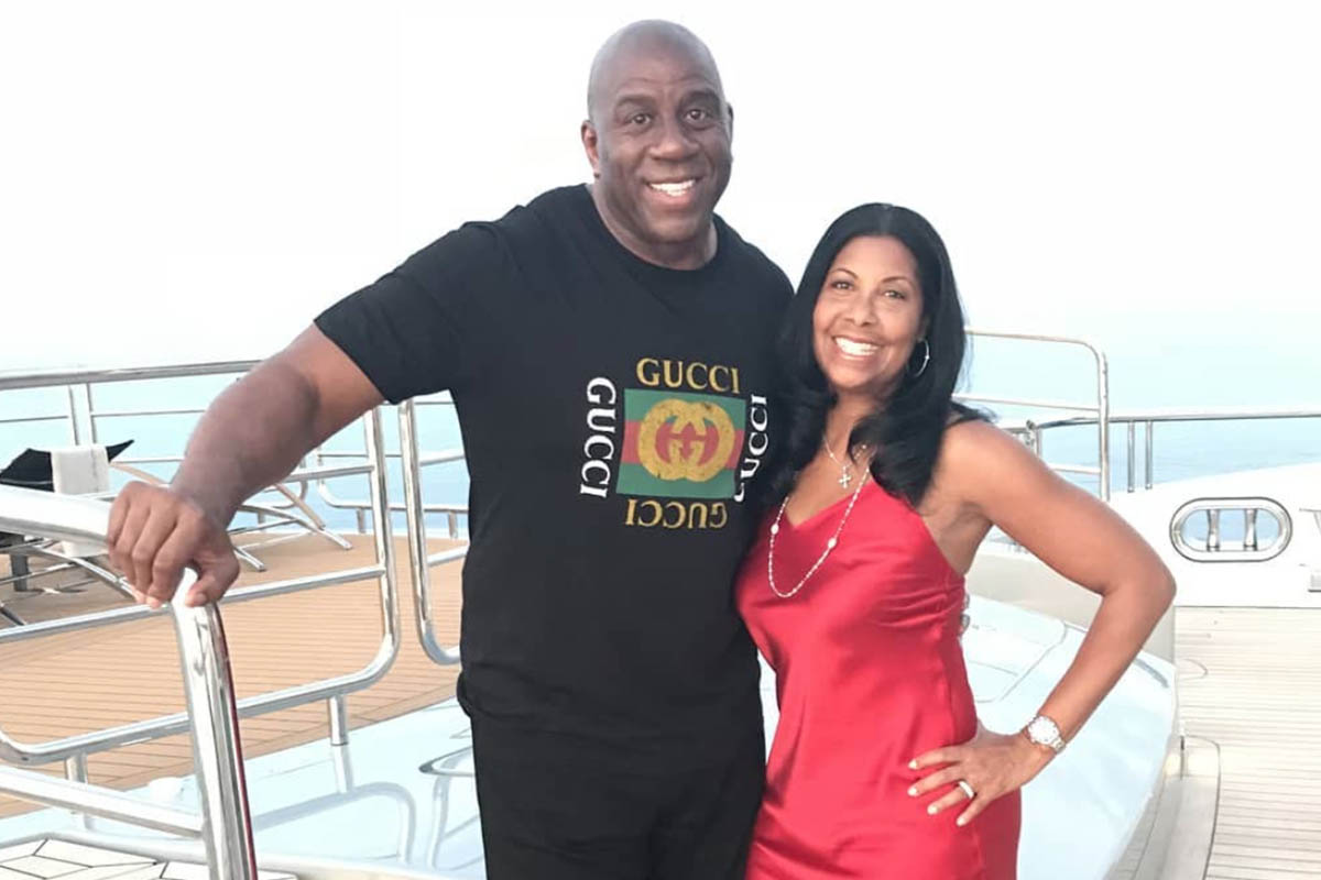 Cookie Johnson and Magic Johnson
