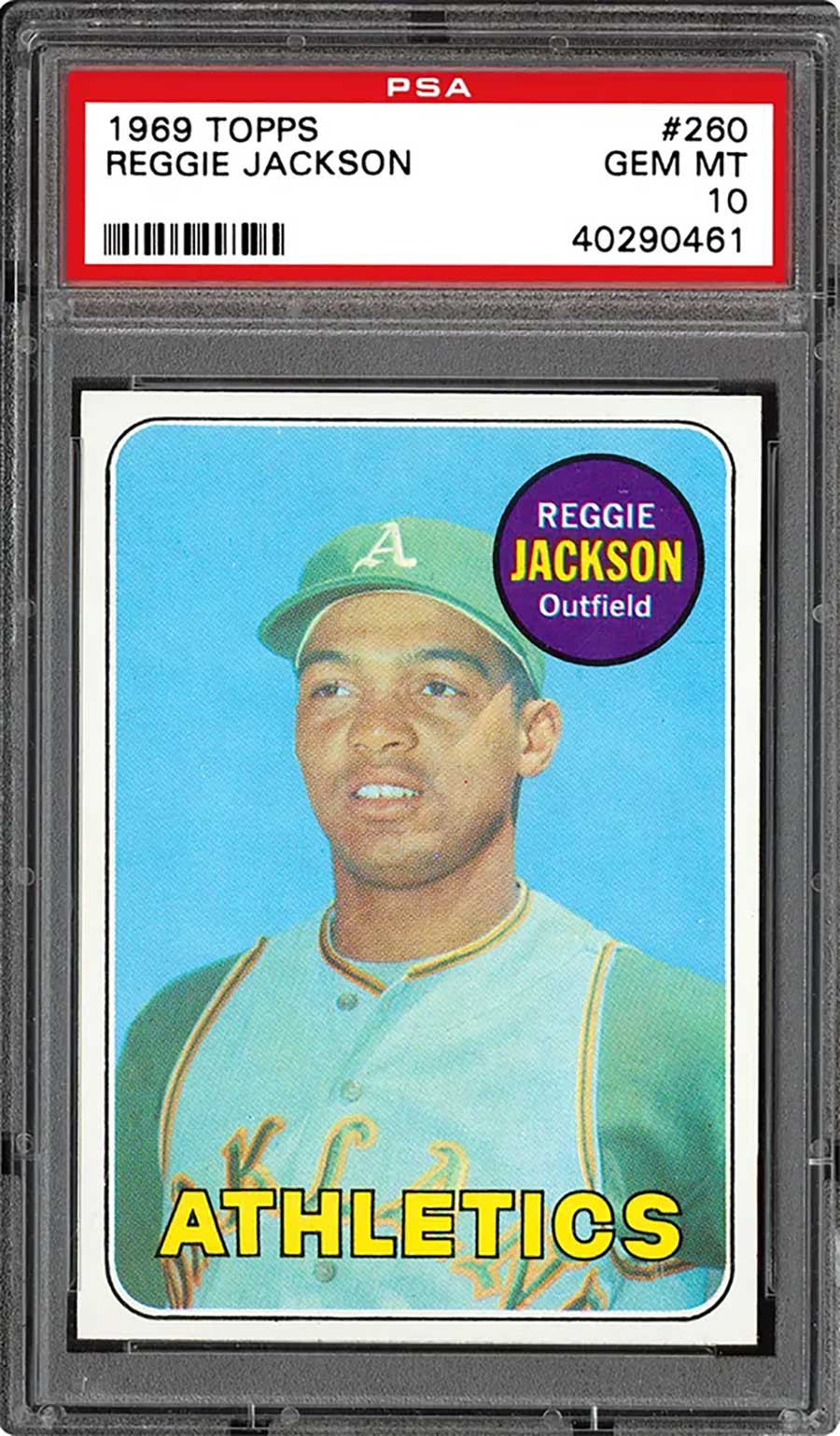 Reggie Jackson (Topps #260 Baseball Card 1969)