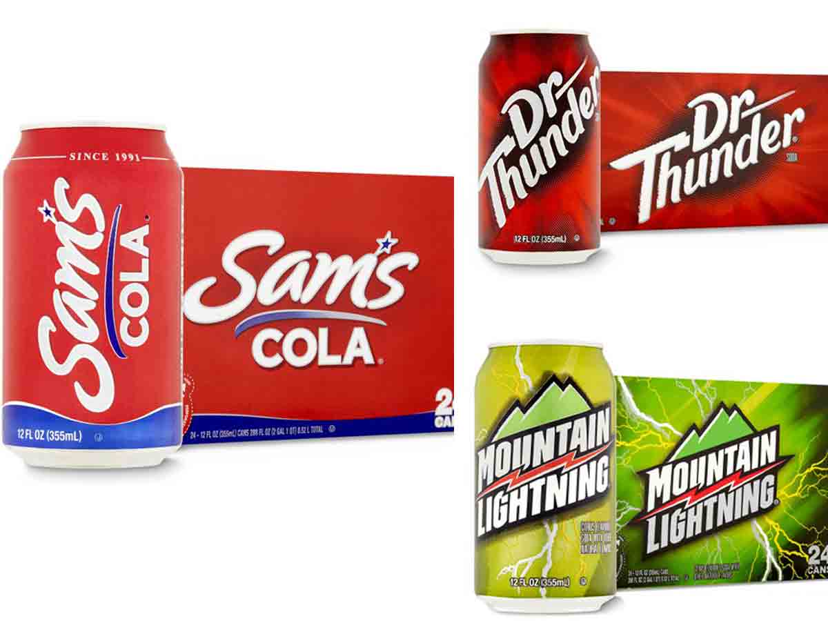 Soft Drinks | Sam's Cola, Dr. Thunder, Mountain Lightning