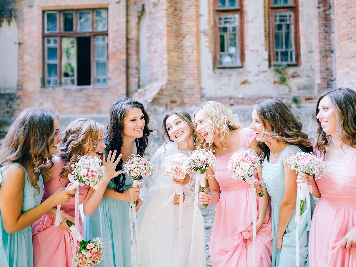 Multicolored Bridesmaid Dresses