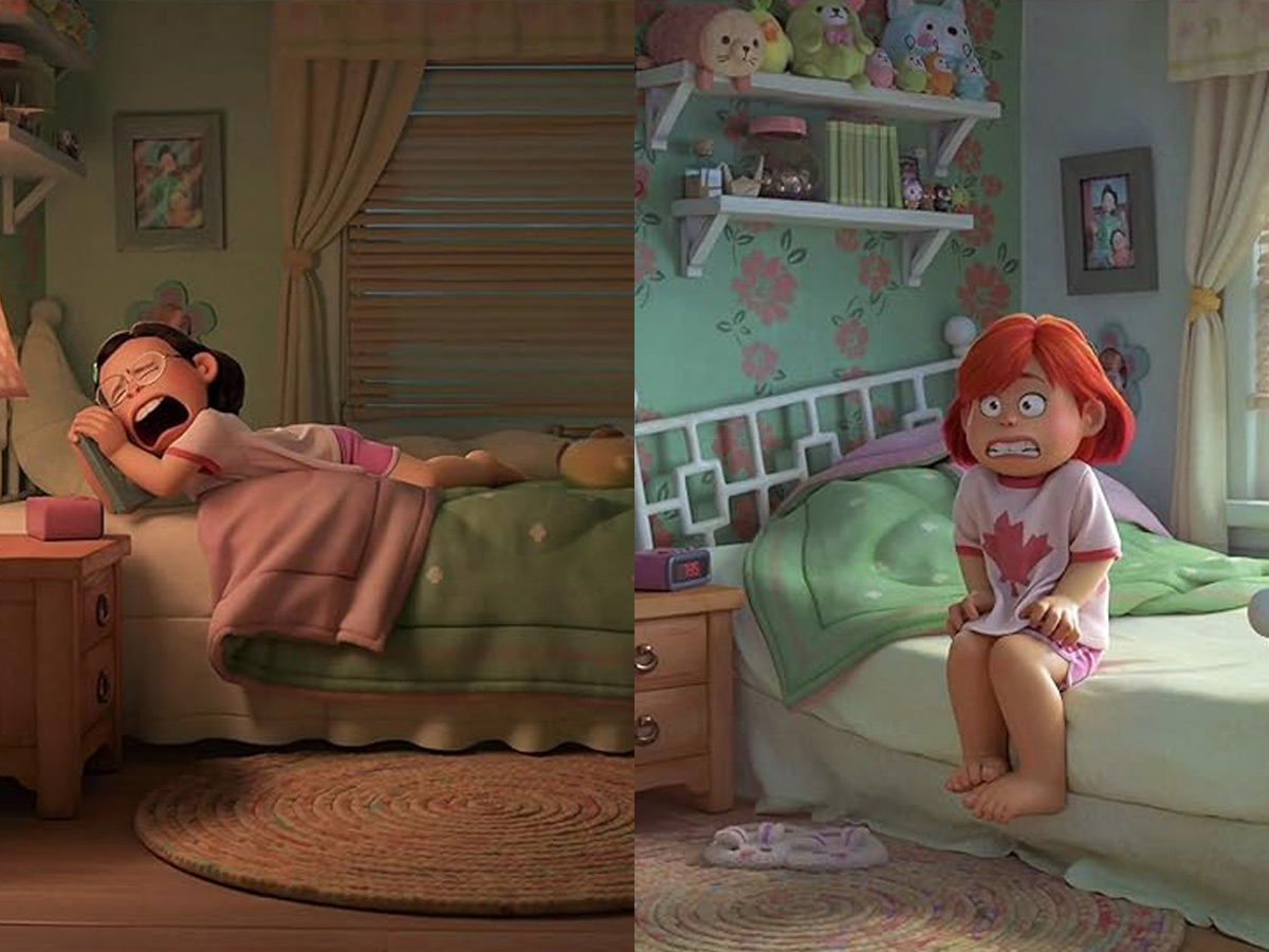 Slippers Appear by Mei’s Bed in Turning Red
