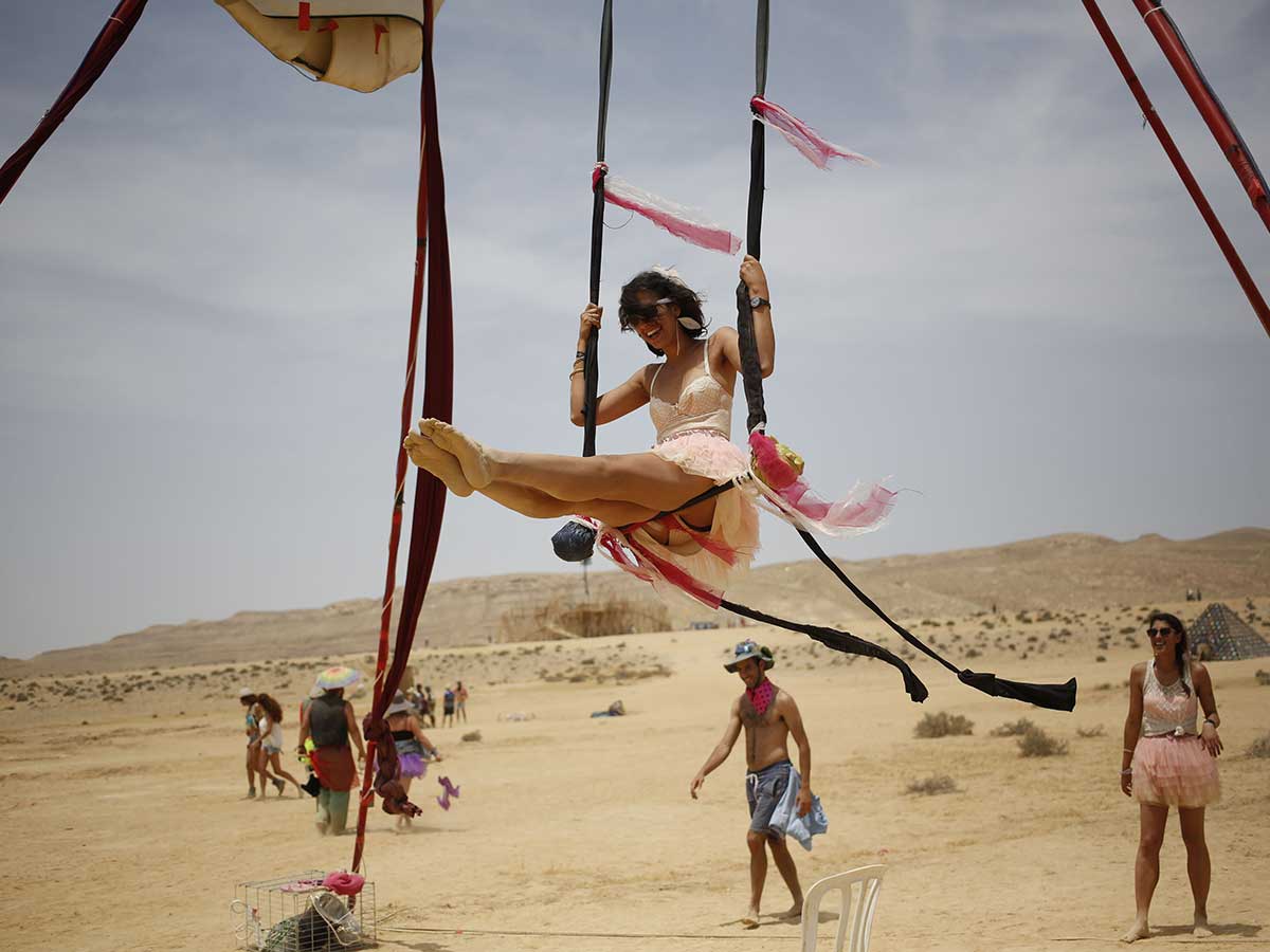 Going for a Swing at Burning Man