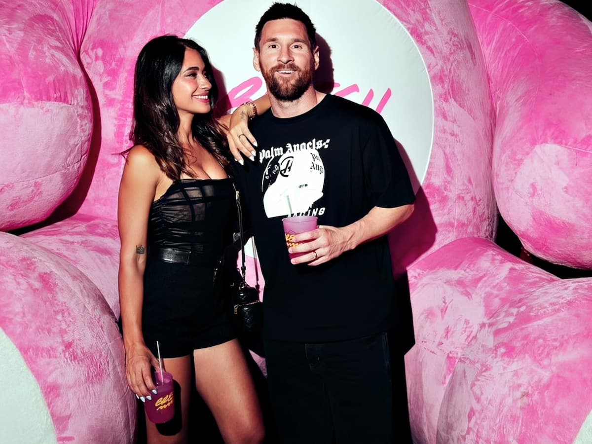 Antonela Roccuzzo and Lionel Messi