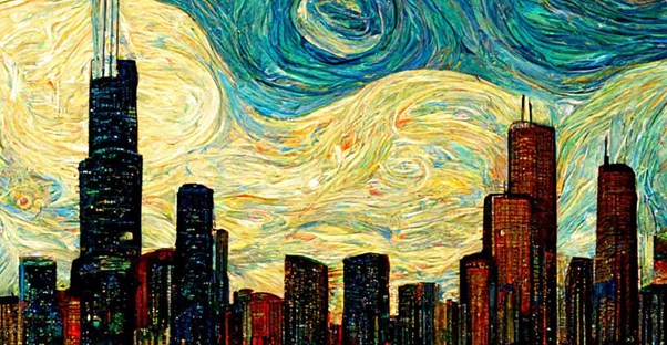 cities as van gogh paintings