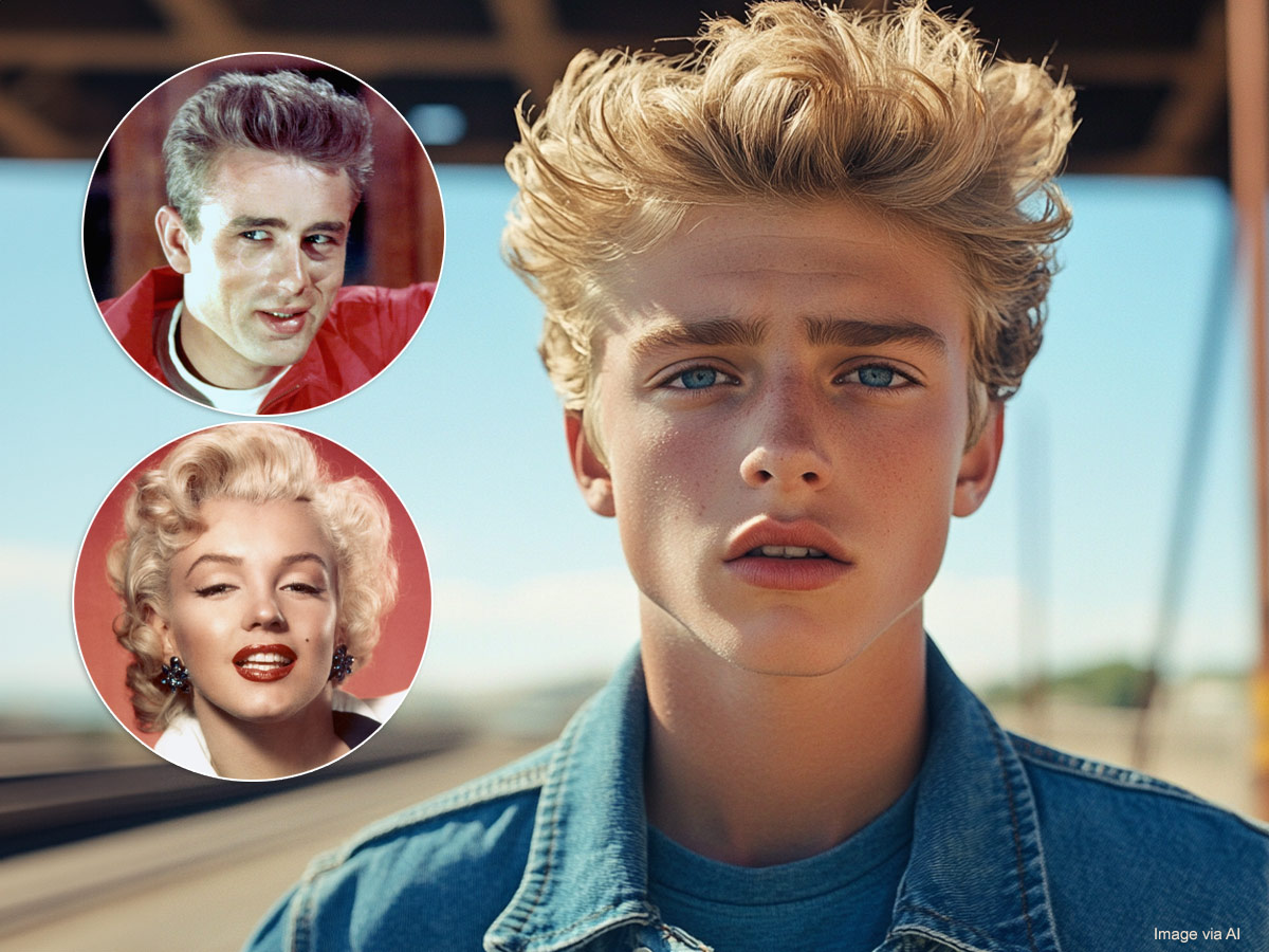 Marilyn Monroe and James Dean