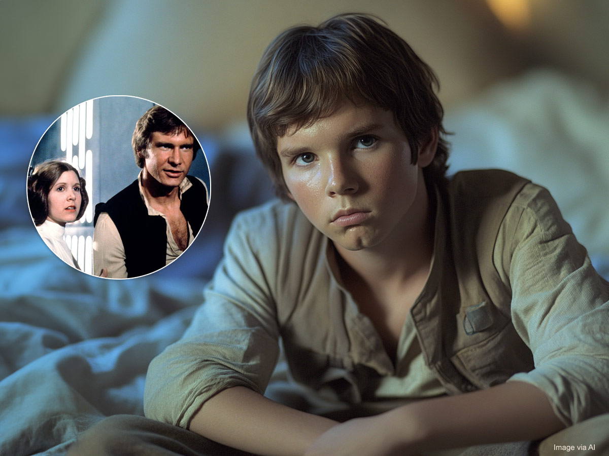 Harrison Ford and Carrie Fisher
