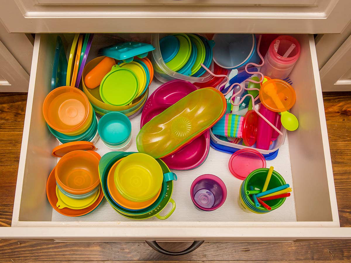 Tupperware sans couvercles