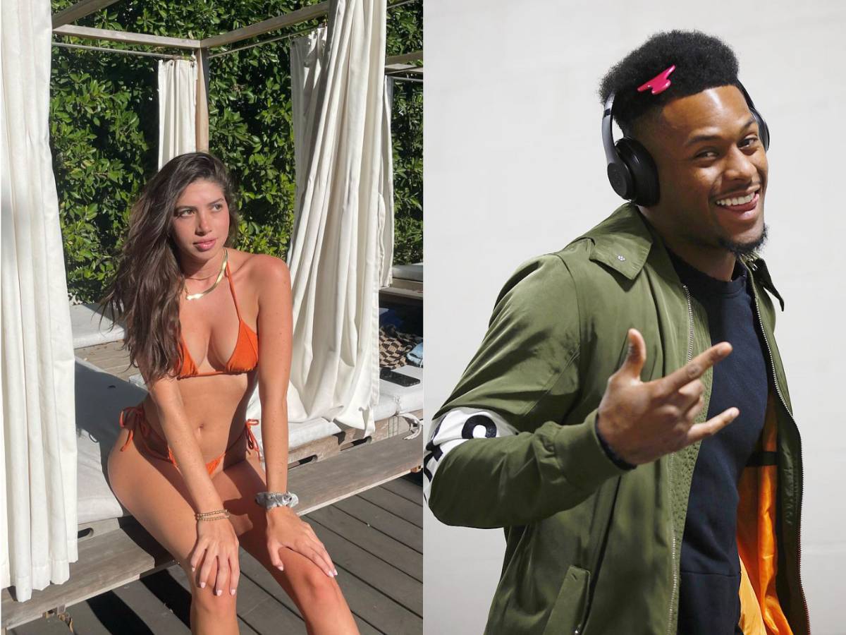JuJu Smith-Schuster and Alessandra Gesiotto