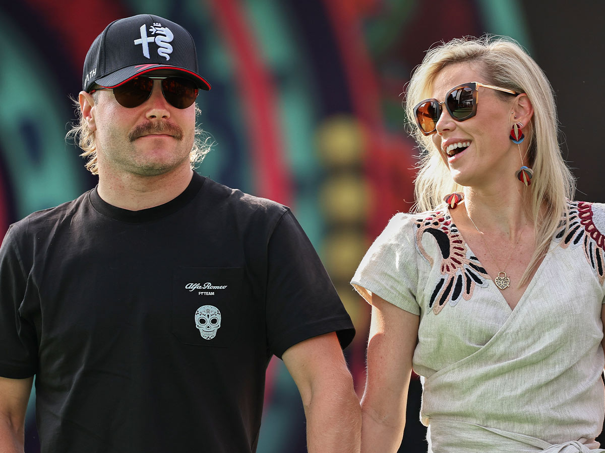 Valtteri Bottas and Tiffany Cromwell