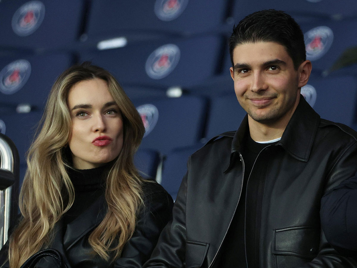 Esteban Ocon and Elena Berri